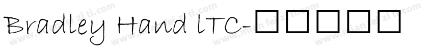 Bradley Hand lTC字体转换